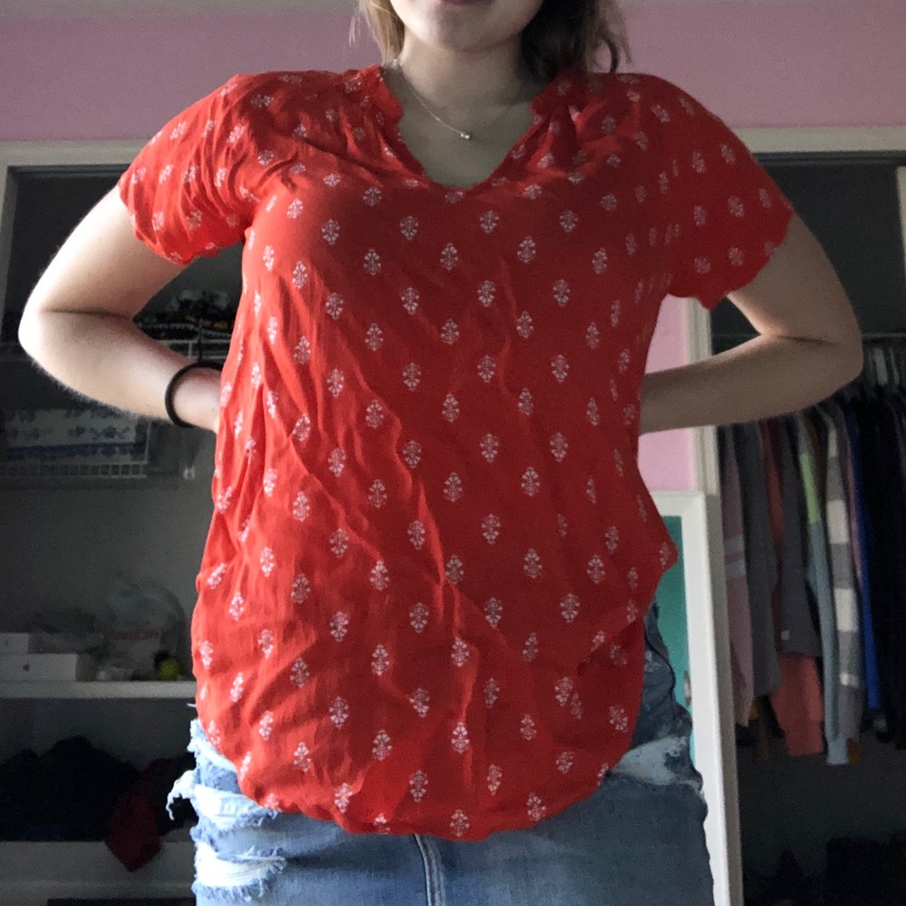 Orange/red blouse